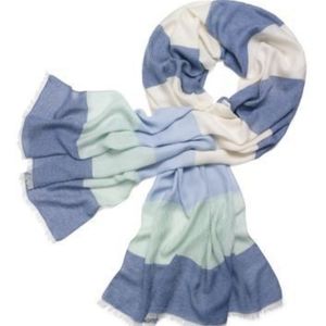 Tory Burch Multi Stripe Logo Jacquard Scarf